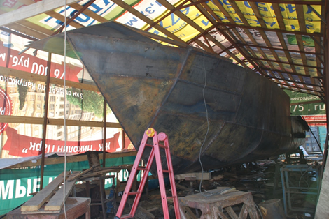этапы реконструкции катера типа 